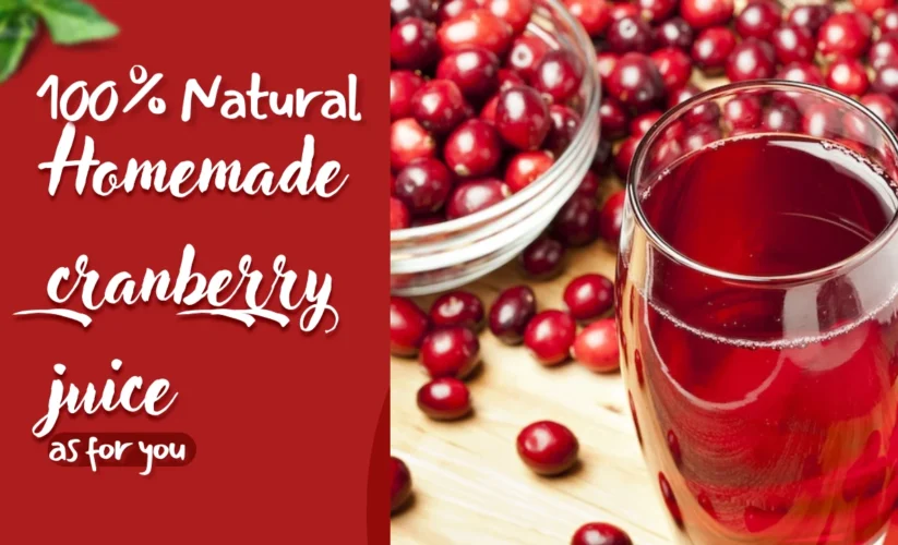 Homemade Cranberry Juice With Cinnamon