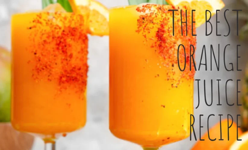 Fresh orange juice recipe